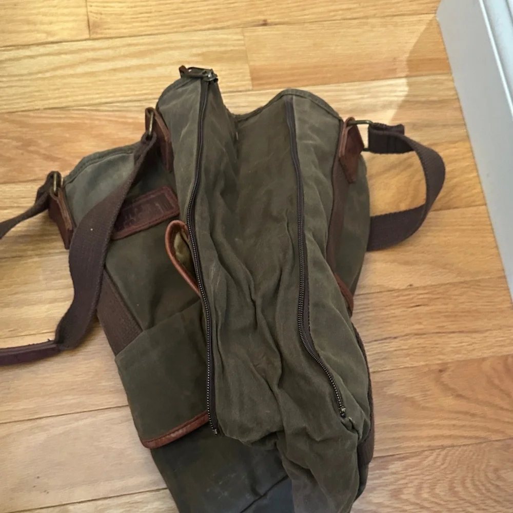 Duluth Trading Co Brown Wax Canvas Backpack